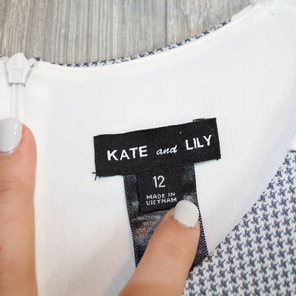 Kate & Lily Bodycon Midi Dress Size 12 - Picture 4 of 7